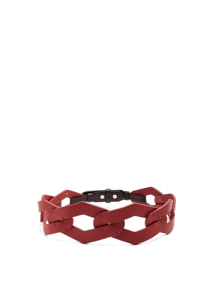 Diane Von Furstenberg Linked Leather Belt