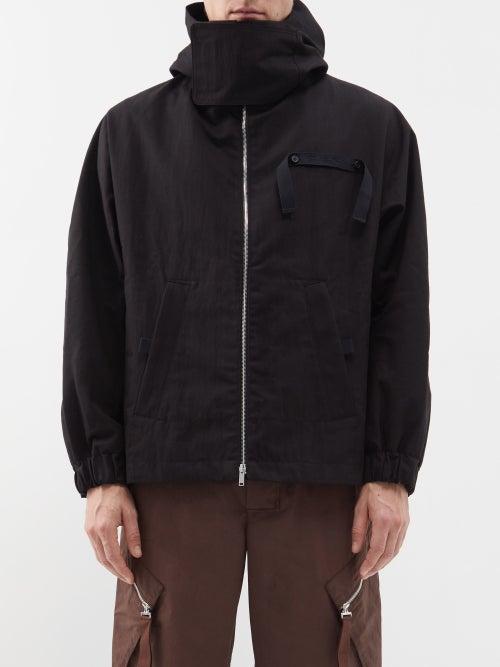 Jacquemus - Cinta Cotton Hooded Jacket - Mens - Black