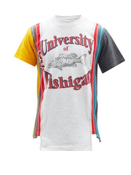Needles - 7 Cut Cotton-jersey T-shirt - Mens - Multi