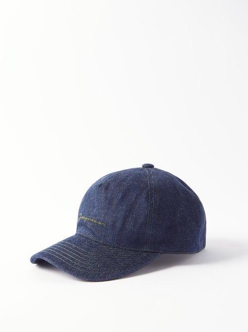 Jacquemus - Embroidered Logo Denim Baseball Cap - Mens - Navy