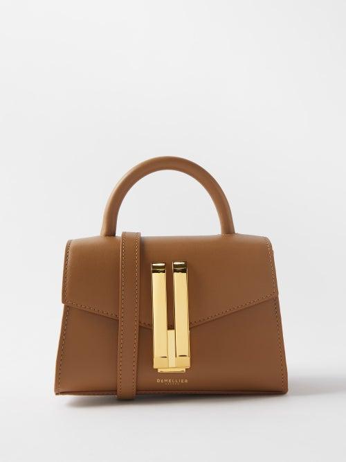 Demellier - The Nano Montreal Leather Cross-body Bag - Womens - Tan