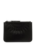 Matchesfashion.com Neil Barrett - Thunderbolt Debossed Leather Pouch - Mens - Black