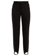 Matchesfashion.com Balenciaga - Pantasock Stirrup Hem Technical Tailored Trousers - Womens - Black