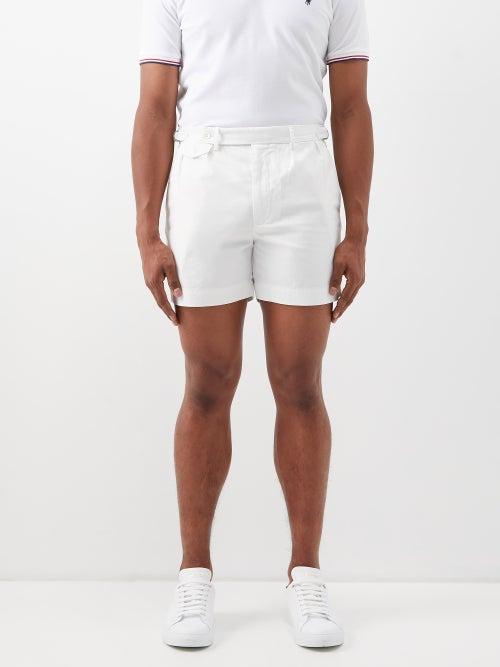Polo Ralph Lauren - Adjustable Cotton-twill Tailored Shorts - Mens - White
