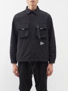 And Wander - Alpha Quilted-shell Shirt Jacket - Mens - Black