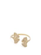 Matchesfashion.com Aurlie Bidermann Fine Jewellery - Ginkgo 18kt Gold & Diamond Ring - Womens - Gold