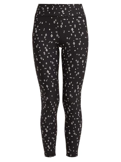 Matchesfashion.com The Upside - Signs Print Performance Leggings - Womens - Black White