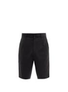 Matchesfashion.com Bianca Saunders - Pleated Wool-blend Straight-leg Shorts - Mens - Black