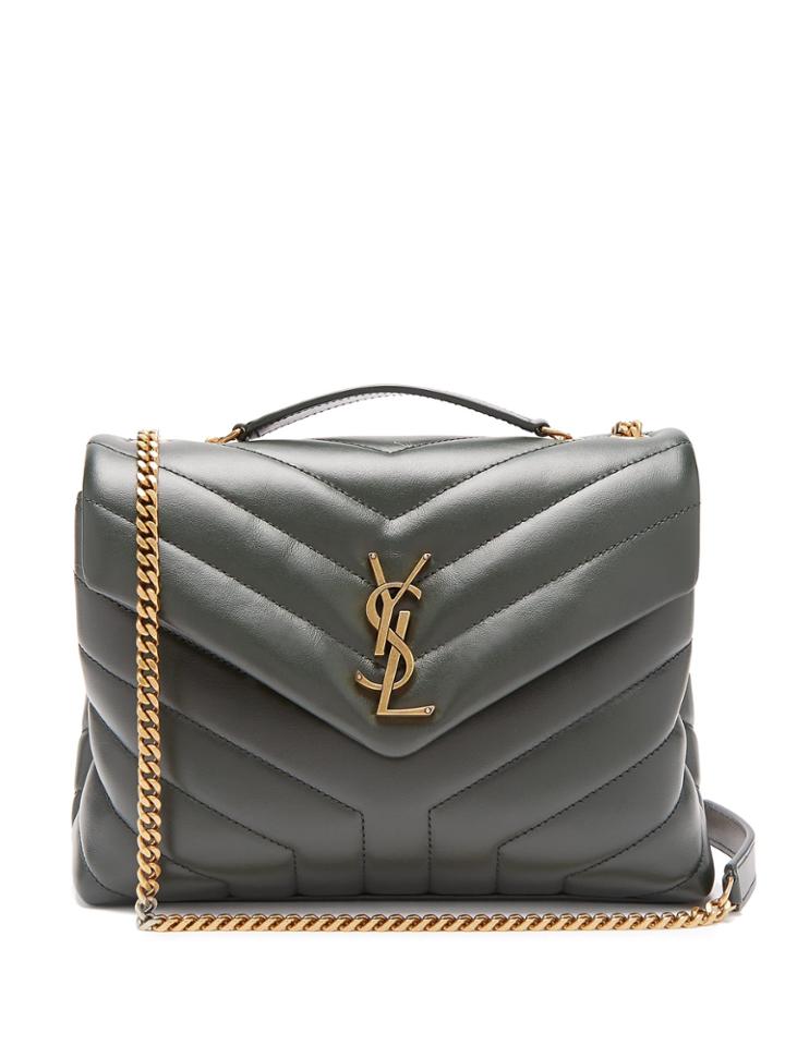 Saint Laurent Monogram Quilted-leather Bag