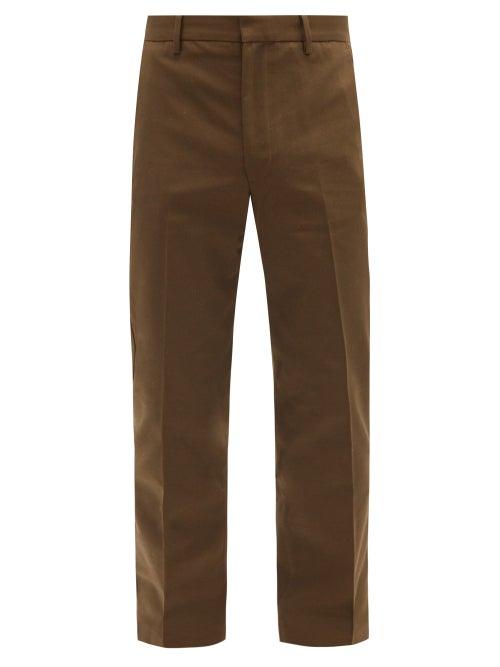 Matchesfashion.com Acne Studios - Slim-leg Cotton-blend Twill Chinos - Mens - Khaki