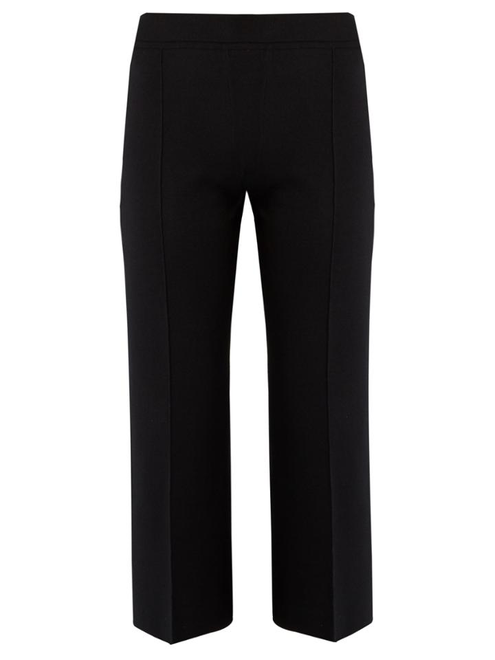 The Row Maria Wide-leg Silk-blend Cropped Trousers