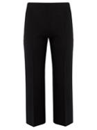 The Row Maria Wide-leg Silk-blend Cropped Trousers