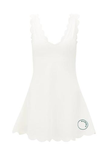 Marysia Sport - Venus Scalloped Mini Dress - Womens - White