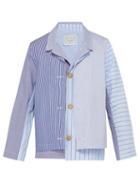 Matchesfashion.com By Walid - Fred Layered Cotton Jacket - Mens - Light Blue