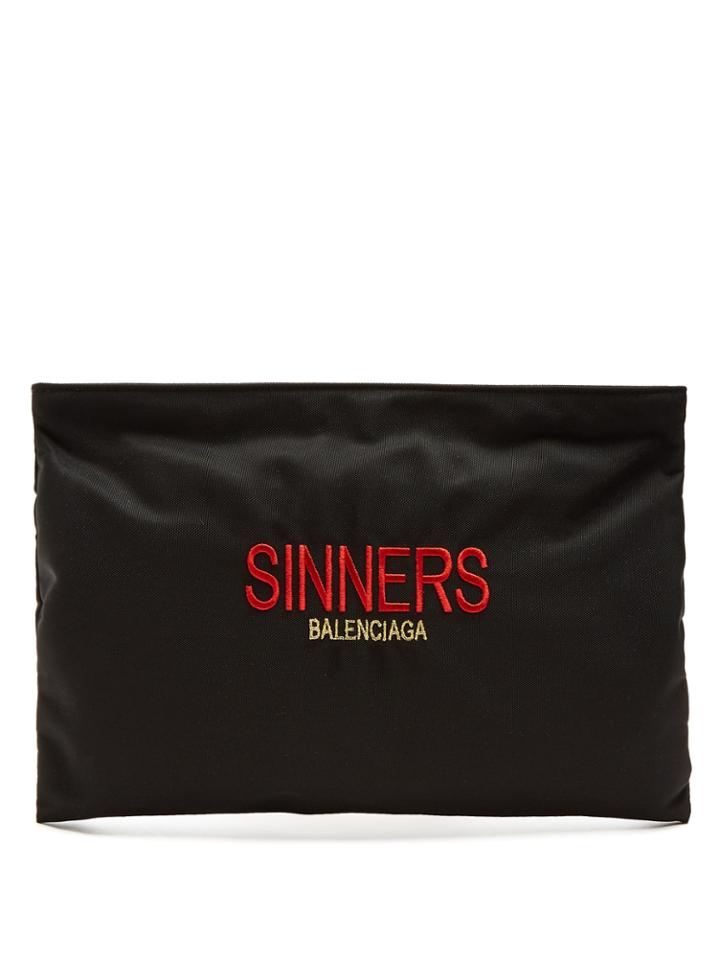 Balenciaga Explorer Coated-canvas Pouch
