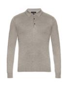 Lanvin Long-sleeved Silk-knit Polo Shirt