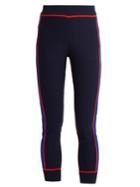 Joseph Slim-leg Contrast-panel Knitted Trousers