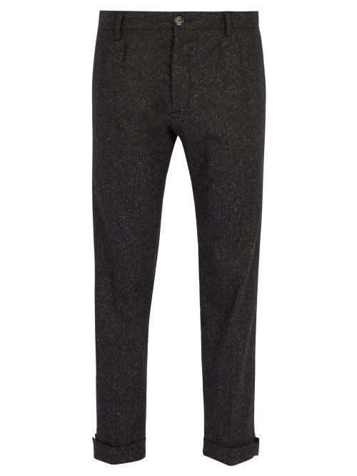 Matchesfashion.com J.w. Brine - New Marshall Straight Leg Wool Blend Trousers - Mens - Black