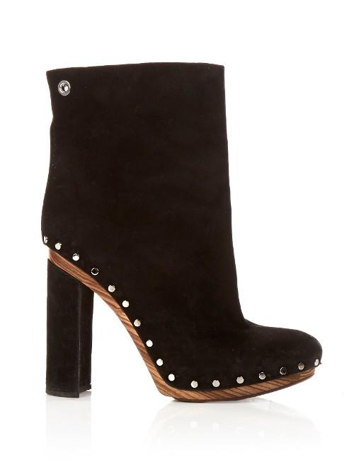 Proenza Schouler Stud-embellished Suede Ankle Boots