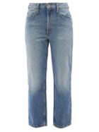 B Sides - Louis High-rise Cropped Jeans - Womens - Blue
