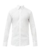 Matchesfashion.com Dolce & Gabbana - Slim-fit Cotton-blend Poplin Shirt - Mens - White