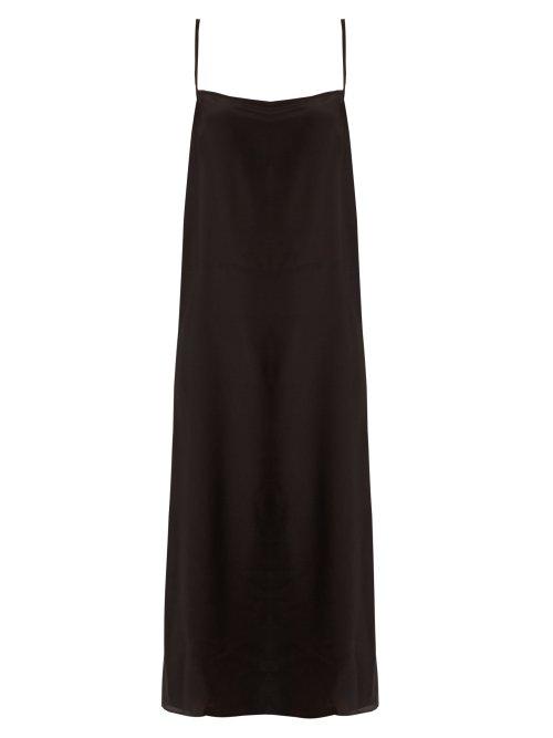 Matchesfashion.com Raey - Easy Silk Slip Dress - Womens - Black