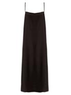 Matchesfashion.com Raey - Easy Silk Slip Dress - Womens - Black