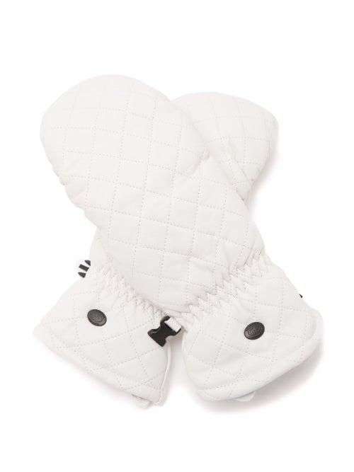 Goldbergh - Boxer Topstitched-leather Ski Mittens - Womens - White