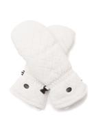 Goldbergh - Boxer Topstitched-leather Ski Mittens - Womens - White