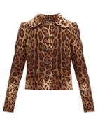 Matchesfashion.com Dolce & Gabbana - Leopard Print Wool Crepe Jacket - Womens - Leopard