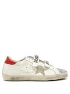 Matchesfashion.com Golden Goose Deluxe Brand - Super Star Glitter And Leather Trainers - Womens - White Silver