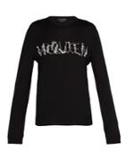 Alexander Mcqueen Skeleton-intarsia Wool Sweater