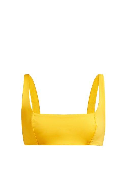 Matchesfashion.com Mara Hoffman - Meli Bikini Top - Womens - Yellow