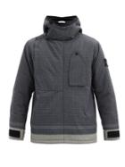 Matchesfashion.com Stone Island - Hooded Reflective Ripstop Jacket - Mens - Black