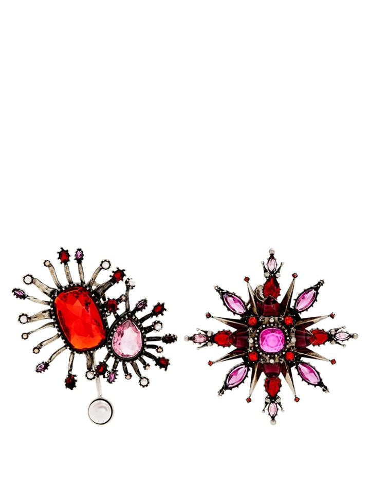 Alexander Mcqueen Asymmetric Oversized Stud Earrings