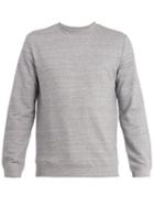 Matchesfashion.com A.p.c. - Crew Neck Cotton Blend Jersey Sweatshirt - Mens - Grey