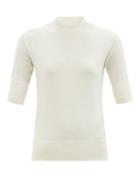 Ladies Rtw Jil Sander - High-neck Side-slit Sweater - Womens - Ivory