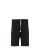 Matchesfashion.com Gucci - Logo-jacquard Side-stripe Shorts - Mens - Black