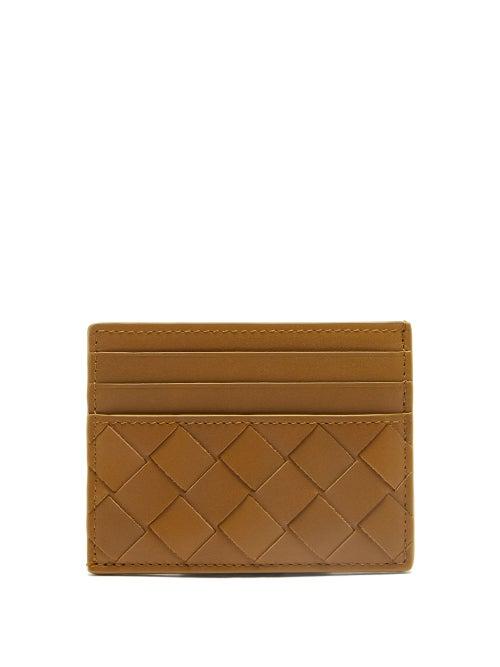 Bottega Veneta - Intrecciato Leather Cardholder - Mens - Brown