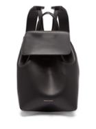 Matchesfashion.com Mansur Gavriel - Red Lined Mini Leather Backpack - Womens - Black Red