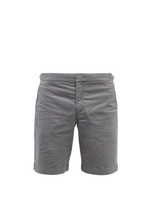 Orlebar Brown - Dane Ii Cotton-blend Twill Shorts - Mens - Grey