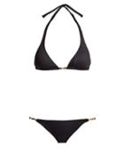 Matchesfashion.com Melissa Odabash - Mustique Halterneck Bikini - Womens - Black