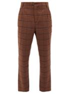 Matchesfashion.com Nanushka - Tom Check Tweed Trousers - Mens - Brown Multi