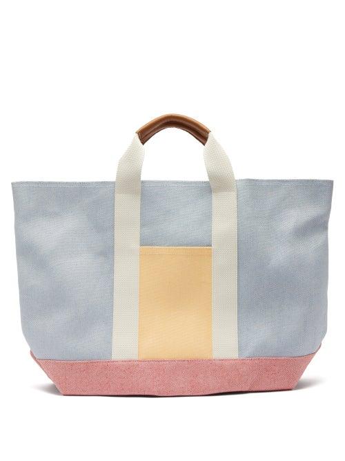 Matchesfashion.com Rue De Verneuil - Tool Xl Canvas Tote Bag - Womens - Blue Multi