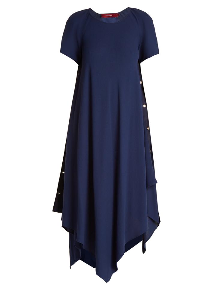 Sies Marjan Sophie Asymmetric-hem Crepe Dress