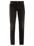 Matchesfashion.com Balenciaga - Twisted Straight Leg Jeans - Womens - Black