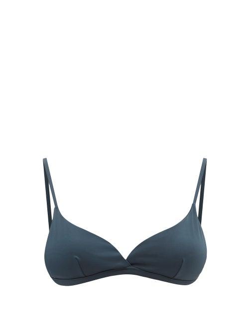 Matchesfashion.com Asceno - Genoa Triangle Bikini Top - Womens - Emerald