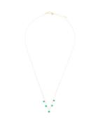 Matchesfashion.com Persee - Dancing Green Emerald & 18kt Gold Necklace - Womens - Yellow Gold