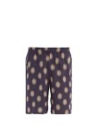 Matchesfashion.com Needles - Polka-dot Crepe Shorts - Mens - Purple