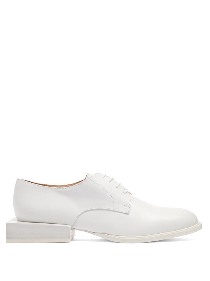Jacquemus Sculptured-heel Leather Brogues